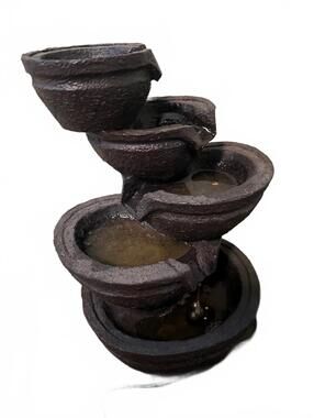 13 inches LED water fountain relaxing inside feature of stones